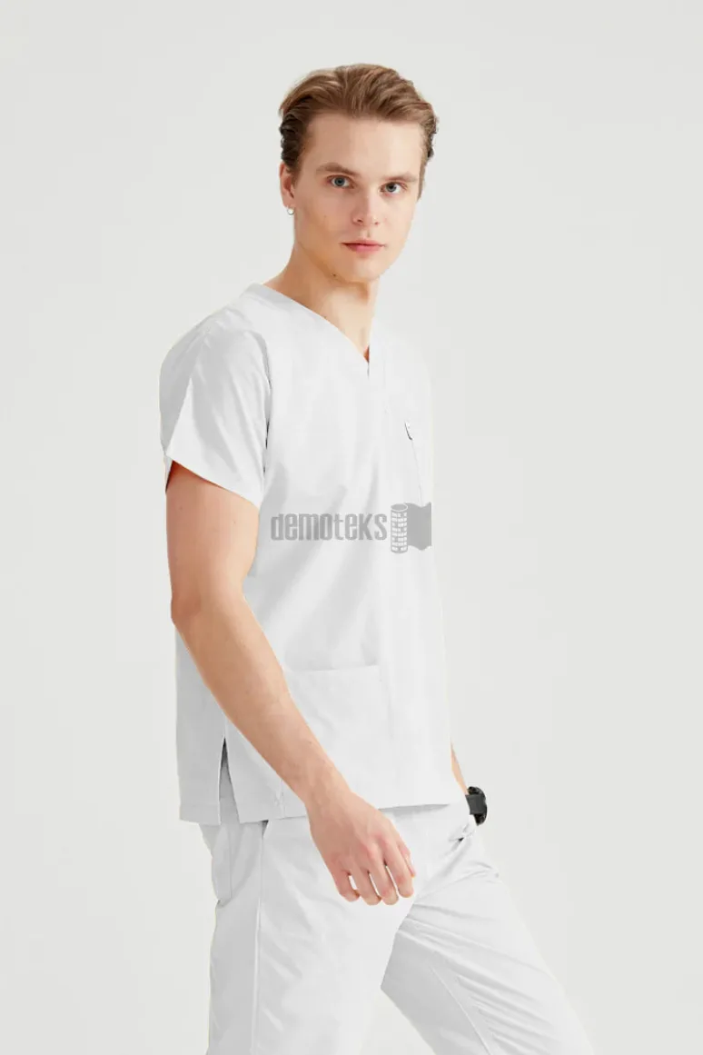 Des Vu Demoteks White - Men - Scrub Set Classic Flex