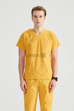 Des Vu Demoteks Yellow - Men - Scrub Set Classic