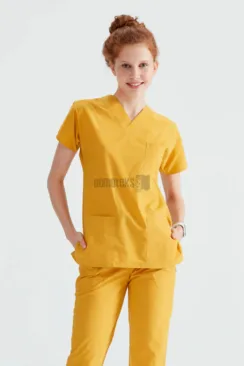 Des Vu Demoteks Yellow - Women - Scrub Set Classic
