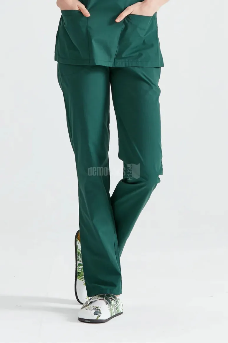 Des Vu Demoteks Khaki Green - Women - Trousers Classic