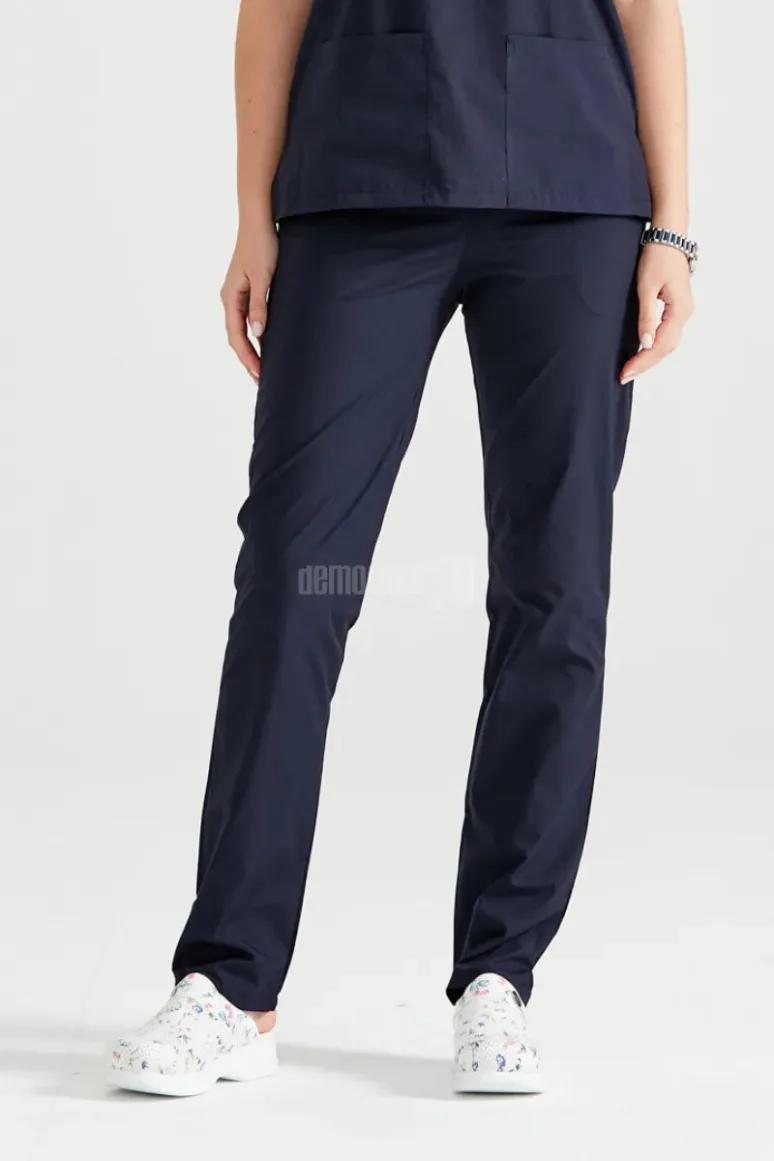 Des Vu Demoteks Navy Blue - Women - Trousers Classic