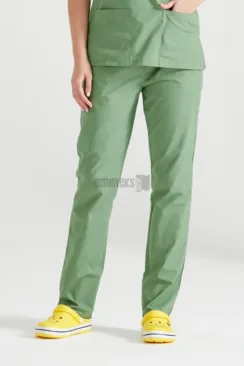 Des Vu Demoteks Pistaccio Green - Women - Trousers Classic
