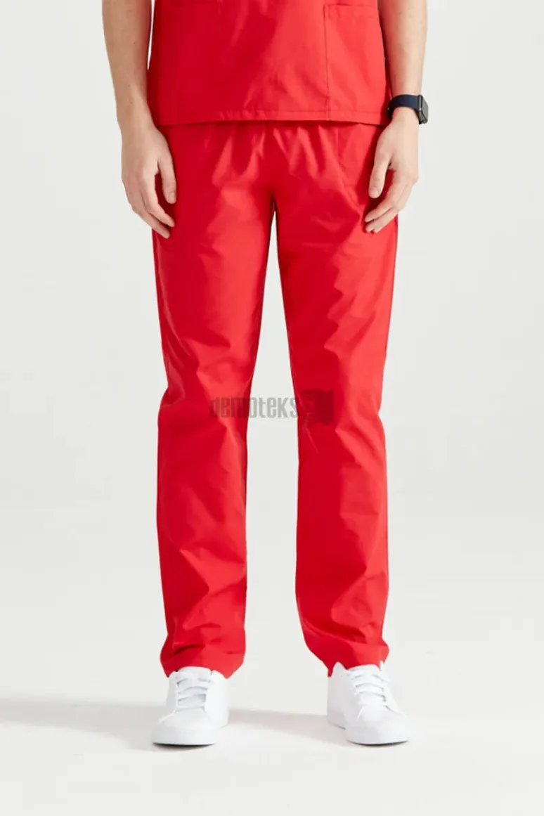 Des Vu Demoteks Red - Men - Trousers Classic