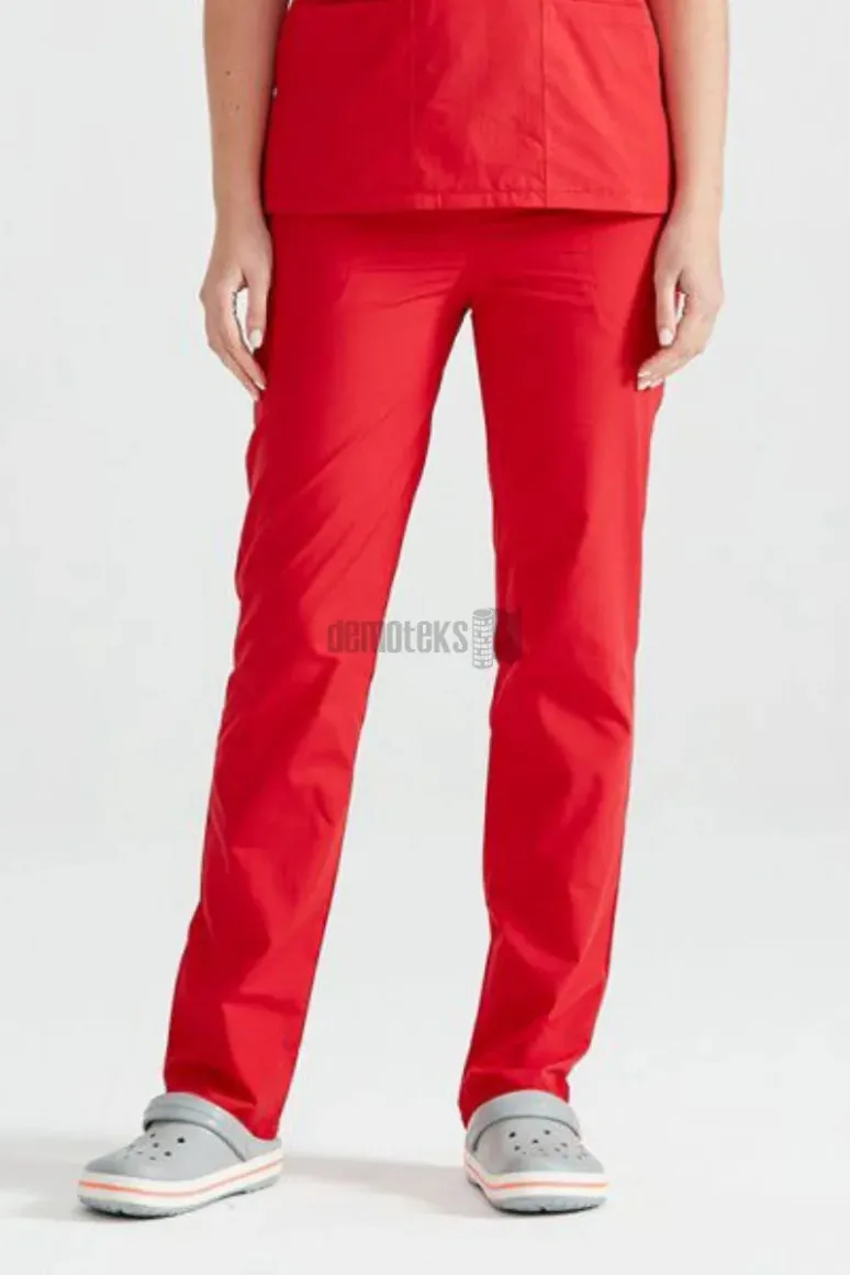 Des Vu Demoteks Red - Women - Trousers Classic