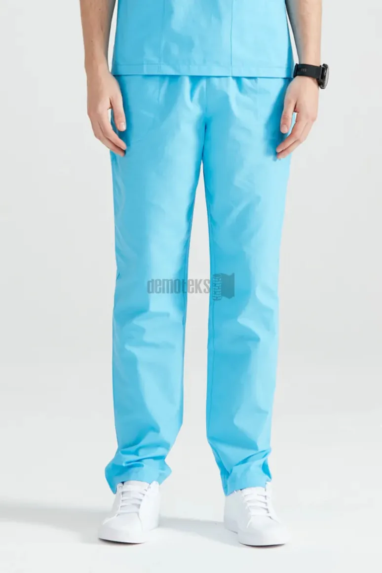 Des Vu Demoteks Turquoise - Men - Trousers Classic