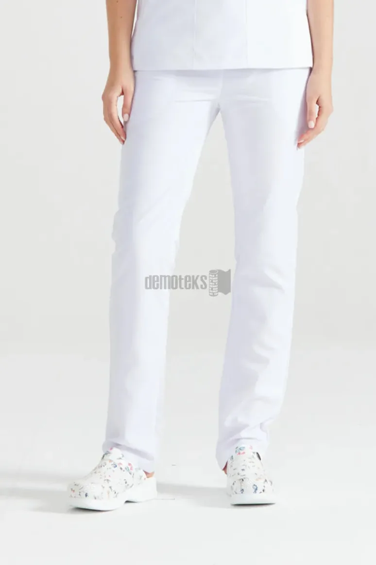 Des Vu Demoteks White - Women - Trousers Classic