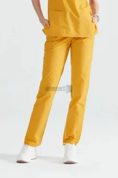 Des Vu Demoteks Yellow - Women - Trousers Classic