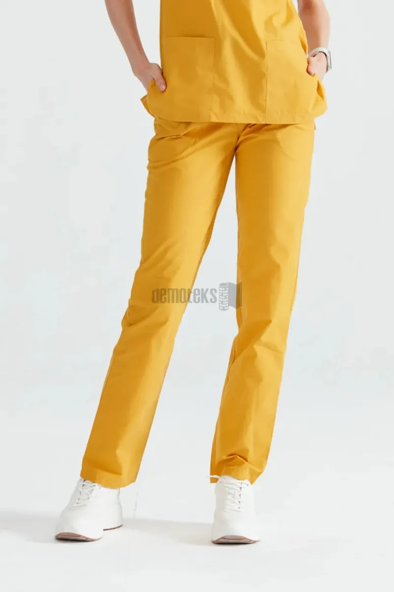 Des Vu Demoteks Yellow - Women - Trousers Classic